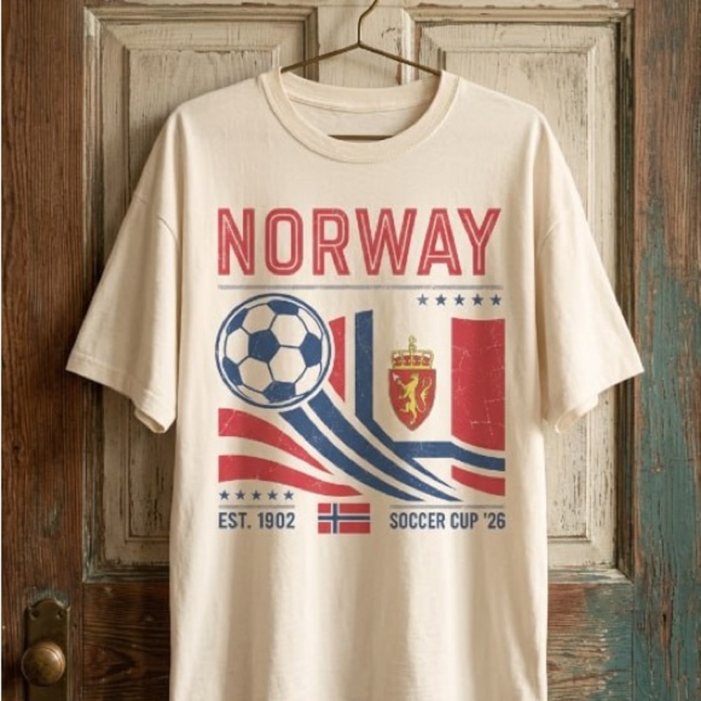 Norway World Soccer 2026 T-Shirt off white
